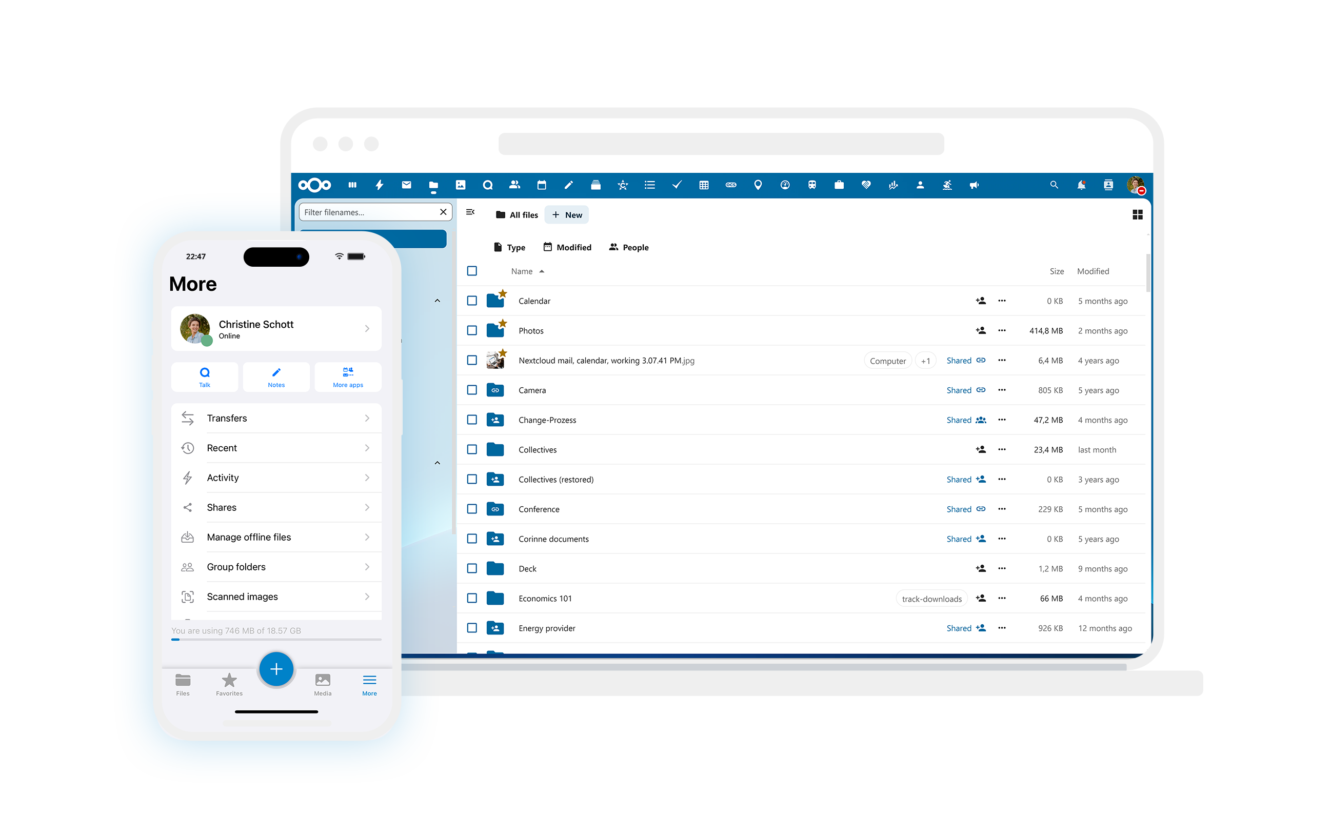 Nextcloud - Stockez, partagez et collaborez grâce à une solution souveraine et sécurisée